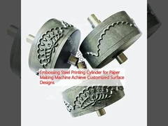 cilindro de impresión de acero en relieve para la máquina de fabricación de papel lograr diseños de superficie personalizados