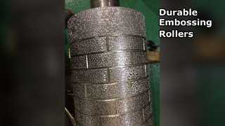 Rouleau de gaufrage pour murs en plastique cuir durable