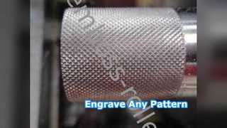 Rouleau de gaufrage en métal : motif de grain